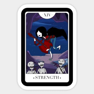 Strength  - Marceline The Vampire Queen Tarot Card Sticker